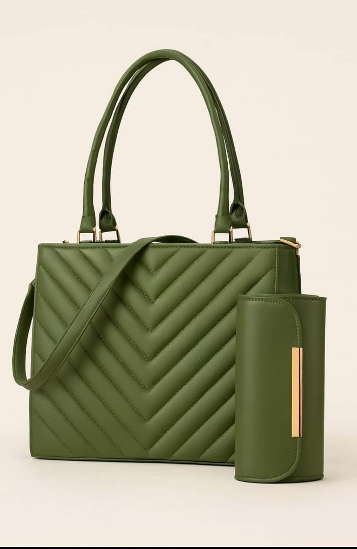 Quilted Tote 2pcs Premium Set